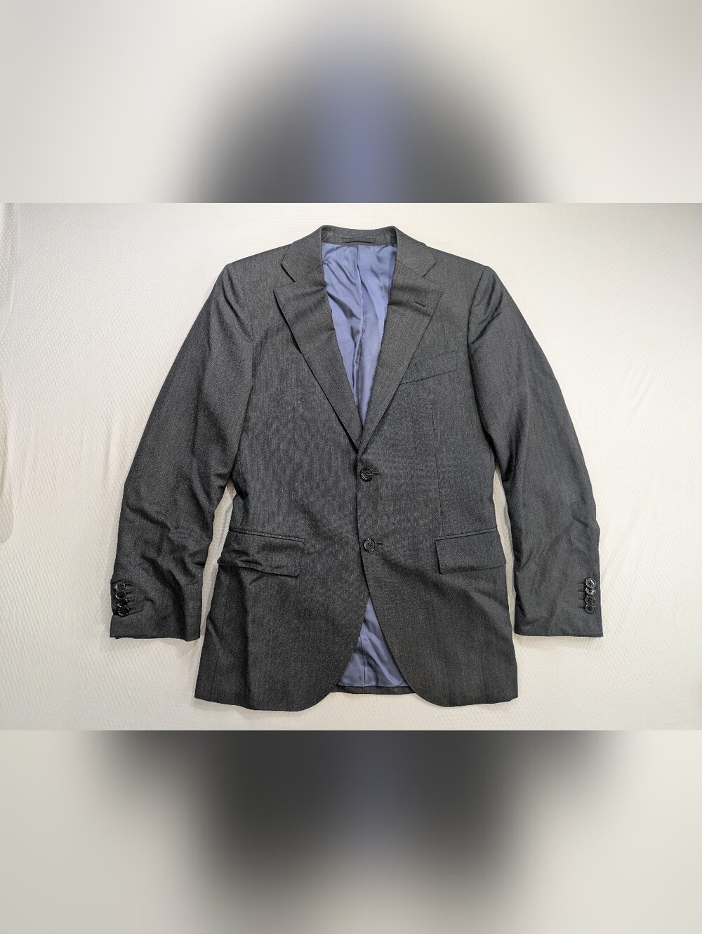 Suitsupply Blazer Mens 38R Gray Slim Lazio Super 110s Vitale Barberis Sportcoat